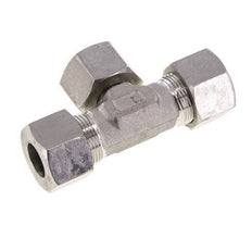 16S Stainless Steel T-Shape Tee Cutting Fitting with Swivel 400 bar Adjustable ISO 8434-1