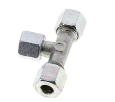 8L Verzinkt Stalen T-stuk Snijringkoppeling Draaidoorvoer 315bar NBR Verstelbaar ISO 8434-1