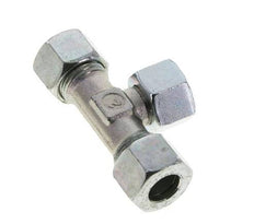 12L Zink plated Steel T-Shape Tee Cutting Fitting with Swivel 315 bar NBR Adjustable ISO 8434-1
