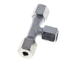 6S Zink plated Steel T-Shape Tee Cutting Fitting with Swivel 630 bar NBR Adjustable ISO 8434-1