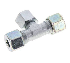 10S Zink plated Steel T-Shape Tee Cutting Fitting with Swivel 630 bar NBR Adjustable ISO 8434-1