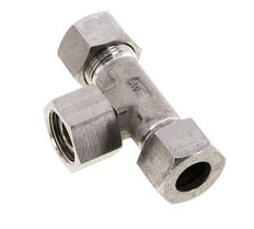 15L RVS T-stuk Snijringkoppeling Draaidoorvoer 315bar FKM Verstelbaar ISO 8434-1