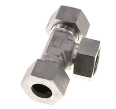 25S Stainless Steel T-Shape Tee Cutting Fitting with Swivel 400 bar FKM Adjustable ISO 8434-1
