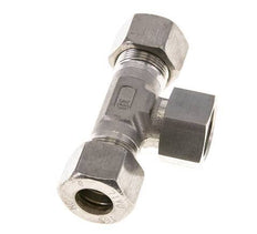 16S RVS T-stuk Knelfitting Draaidoorvoer 400bar FKM Verstelbaar ISO 8434-1
