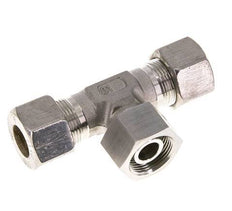16S RVS T-stuk Knelfitting Draaidoorvoer 400bar FKM Verstelbaar ISO 8434-1
