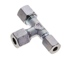 6L & 8L Zink Plated Steel Right Angle Tee Cutting Fitting 315 bar ISO 8434-1