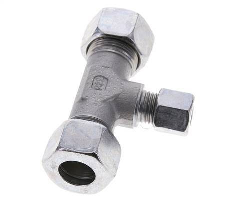 8L & 15L Zink plated Steel T-Shape Tee Cutting Fitting 315 bar ISO 8434-1