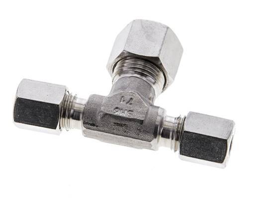 6L & 10L Stainless Steel T-Shape Tee Cutting Fitting 315 bar ISO 8434-1