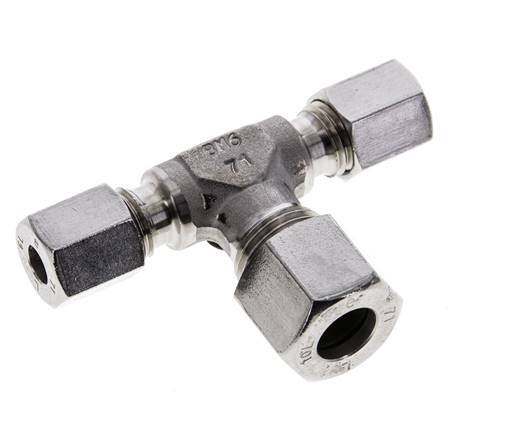 6L & 10L Stainless Steel T-Shape Tee Cutting Fitting 315 bar ISO 8434-1