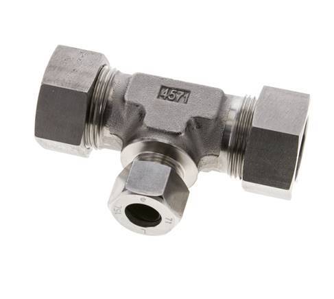 15L & 28L Stainless Steel T-Shape Tee Cutting Fitting 160 bar ISO 8434-1