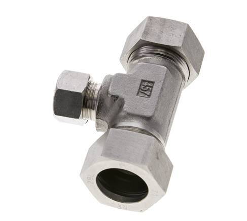 15L & 28L Stainless Steel T-Shape Tee Cutting Fitting 160 bar ISO 8434-1