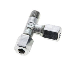 6L & M10x1 (con) Verzinkt Stalen L-Snijringkoppeling Buitendraad 315bar ISO 8434-1