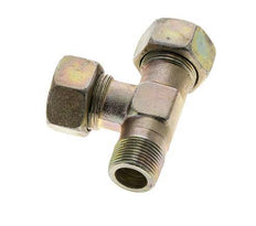 18L & M22x1.5 (con) Verzinkt Stalen L-Snijringkoppeling Buitendraad 315bar ISO 8434-1