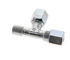 6S & M12x1.5 (con) Verzinkt Stalen L-Snijringkoppeling Buitendraad 630bar ISO 8434-1