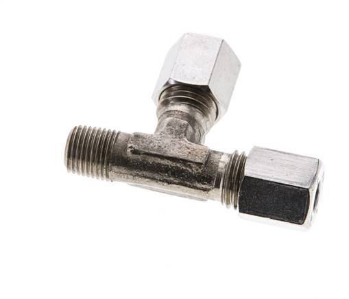 6L & M10x1 (con) RVS L-vorm Snijringkoppeling Buitendraad 315bar ISO 8434-1