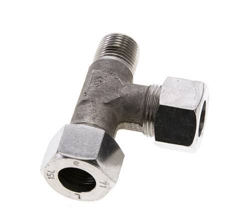 15L & M18x1.5 (con) RVS L-vorm Snijringkoppeling Buitendraad 315bar ISO 8434-1