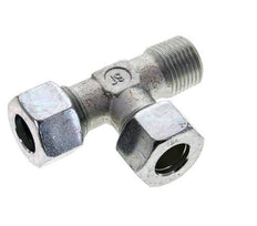 15L & R1/2'' Zink Plated Steel Right Angle Tee Cutting Fitting with Male Threads 315 bar ISO 8434-1