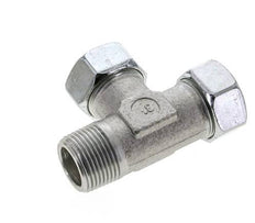 28L & G1'' Zink Plated Steel Right Angle Tee Cutting Fitting with Male Threads 160 bar ISO 8434-1