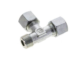 14S & R1/2'' Zink Plated Steel Right Angle Tee Cutting Fitting with Male Threads 630 bar ISO 8434-1