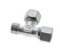 14S & R1/2'' Zink Plated Steel Right Angle Tee Cutting Fitting with Male Threads 630 bar ISO 8434-1