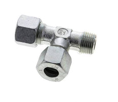 14S & R1/2'' Zink Plated Steel Right Angle Tee Cutting Fitting with Male Threads 630 bar ISO 8434-1