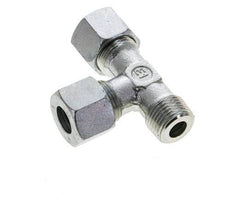 14S & R1/2'' Zink Plated Steel Right Angle Tee Cutting Fitting with Male Threads 630 bar ISO 8434-1