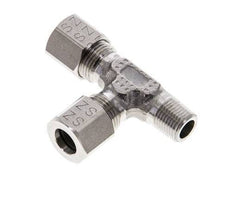 8LL & R1/8'' Stainless Steel Right Angle Tee Cutting Fitting with Male Threads 100 bar ISO 8434-1