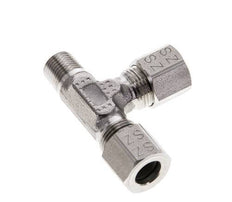 8LL & R1/8'' Stainless Steel Right Angle Tee Cutting Fitting with Male Threads 100 bar ISO 8434-1