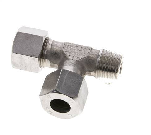 14S & R1/2'' Stainless Steel Right Angle Tee Cutting Fitting with Male Threads 630 bar ISO 8434-1