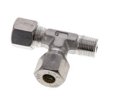 10S & R3/8'' Stainless Steel Right Angle Tee Compression Fitting with Male Threads 450 bar ISO 8434-1