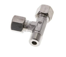 10S & R3/8'' Stainless Steel Right Angle Tee Compression Fitting with Male Threads 450 bar ISO 8434-1