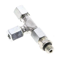 6L & M10x1 Zink Plated Steel Right Angle Tee Cutting Fitting with Male Threads 315 bar Adjustable ISO 8434-1