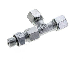 8S & M14x1.5 Zink Plated Steel Right Angle Tee Cutting Fitting with Male Threads 630 bar Adjustable ISO 8434-1