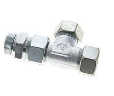 30S & M42x2 Zink Plated Steel Right Angle Tee Cutting Fitting with Male Threads 400 bar Adjustable ISO 8434-1