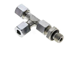 8L & G1/4'' Zink Plated Steel Right Angle Tee Cutting Fitting with Male Threads 315 bar Adjustable ISO 8434-1