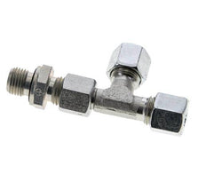 8L & G1/4'' Zink Plated Steel Right Angle Tee Cutting Fitting with Male Threads 315 bar Adjustable ISO 8434-1