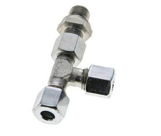 8L & G1/4'' Zink Plated Steel Right Angle Tee Cutting Fitting with Male Threads 315 bar Adjustable ISO 8434-1