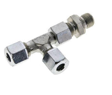 8L & G1/4'' Zink Plated Steel Right Angle Tee Cutting Fitting with Male Threads 315 bar Adjustable ISO 8434-1