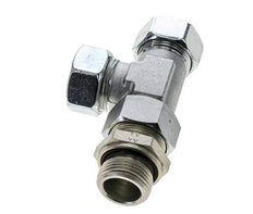 28L & G1'' Zink Plated Steel Right Angle Tee Cutting Fitting with Male Threads 160 bar Adjustable ISO 8434-1
