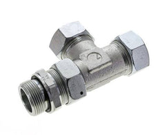 35L & G1-1/4'' Zink Plated Steel Right Angle Tee Cutting Fitting with Male Threads 160 bar Adjustable ISO 8434-1
