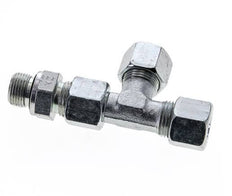 10S & G3/8'' Zink Plated Steel Right Angle Tee Cutting Fitting with Male Threads 630 bar Adjustable ISO 8434-1