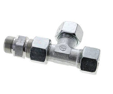 20S & G3/4'' Zink Plated Steel Right Angle Tee Cutting Fitting with Male Threads 400 bar Adjustable ISO 8434-1