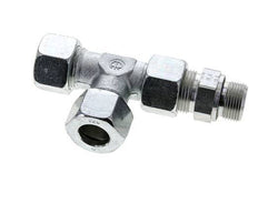 20S & G3/4'' Zink Plated Steel Right Angle Tee Cutting Fitting with Male Threads 400 bar Adjustable ISO 8434-1