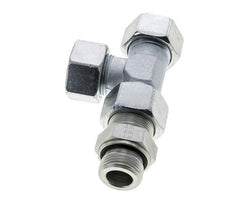 25S & G1'' Zink Plated Steel Right Angle Tee Cutting Fitting with Male Threads 400 bar Adjustable ISO 8434-1