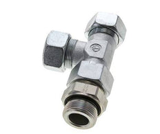 30S & G1-1/4'' Zink Plated Steel Right Angle Tee Cutting Fitting with Male Threads 400 bar Adjustable ISO 8434-1