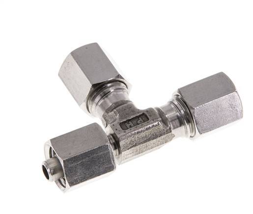 6L Stainless Steel Right Angle Tee Cutting Fitting with Swivel 315 bar Adjustable ISO 8434-1