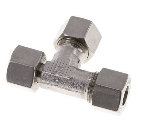 12S RVS L-vorm Snijringkoppeling Draaidoorvoer 630bar Verstelbaar ISO 8434-1