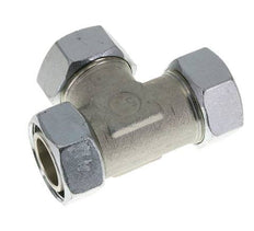 35L Zink Geplateerd Staal Haakse T-stuk Snijdende Fitting met Wartel 160 bar NBR Verstelbaar ISO 8434-1