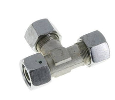 16S Zink Geplateerd Staal Haakse T-stuk Snijdende Fitting met Wartel 400 bar NBR Verstelbaar ISO 8434-1