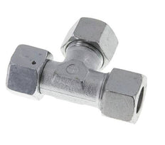 20S Zink Geplateerd Staal Haakse T-stuk Snijdende Fitting met Wartel 400 bar NBR Verstelbaar ISO 8434-1